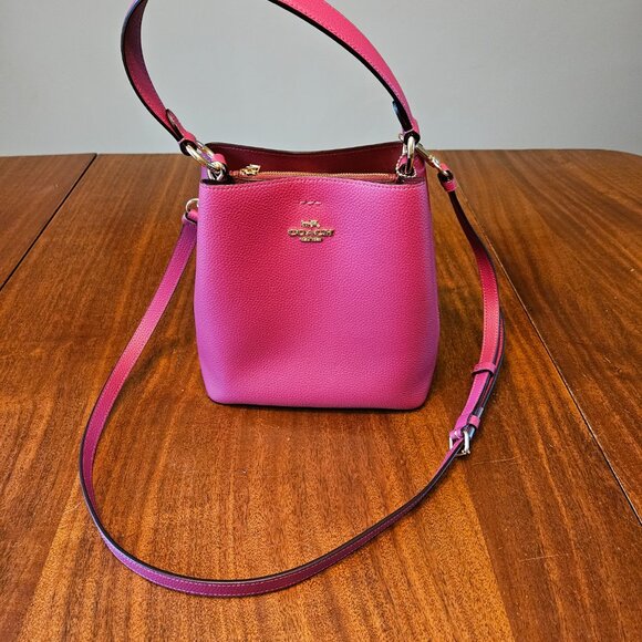 COACH Small Town Bucket Bag, Bright Violet - Picture 3 of 11